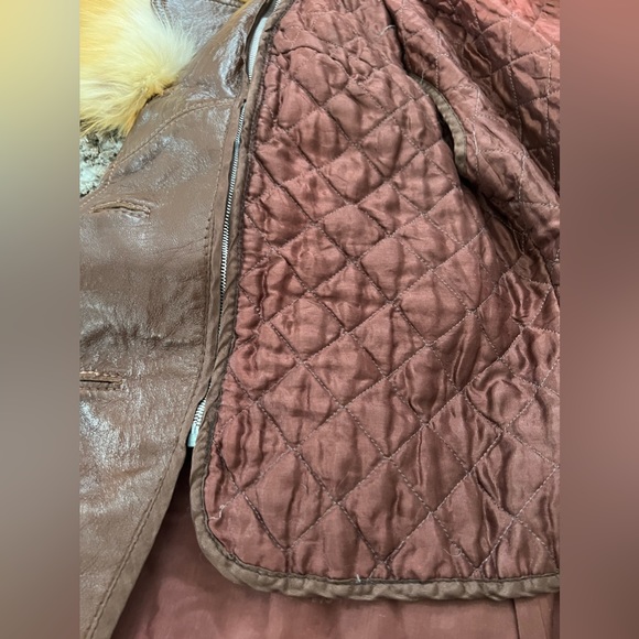 House of Leather Jacket with Genuine Fox Fur Collar – Vintage - Picture 12 of 16